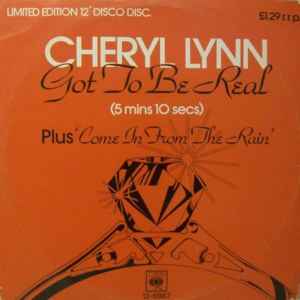 Cheryl Lynn Got To Be Real CBS 1978 - 12"