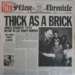 Jethro Tull Thick As A Brick Chrysalis 1973 - LP Gatefold