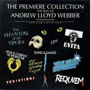 Andrew Lloyd Webber - The Premiere Collection (The Best Of Andrew Lloyd Webber) LP, Comp Really Useful Records, Polydor ALWTV 1, 837 282-1 1988 UK