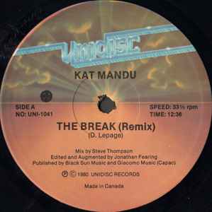 Kat Mandu The Break (Remix) Unidisc 1980 - 12"