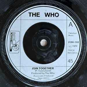 The Who Join Together Track Record 1972 - 7"