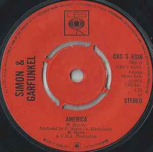 Simon & Garfunkel America CBS 1972 - 7"