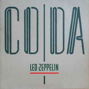 Led Zeppelin Coda Swan Song 1982 - LP
