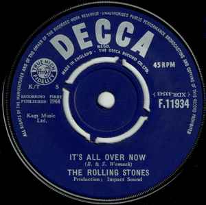 The Rolling Stones – It's All Over Now – Decca – 7" – 1964