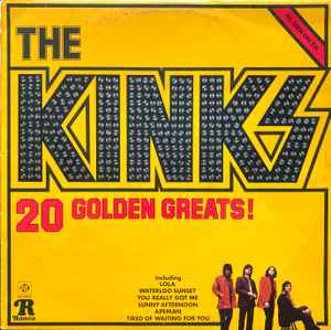 The Kinks 20 Golden Greats Ronco - Pye Records 1978 - LP