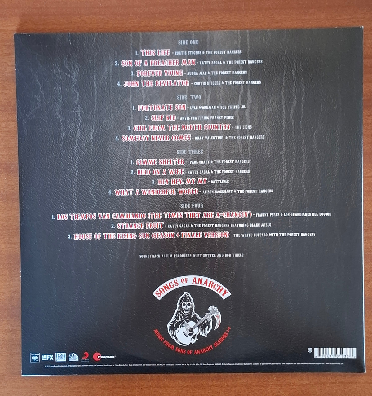 Various Songs Of Anarchy (Music From Sons Of Anarchy Seasons 1-4) Columbia - Friday Music 2015 - 2xLP - Limited Edition - Clear