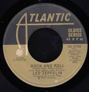 Led Zeppelin Rock And Roll / Four Sticks Atlantic  - 7"