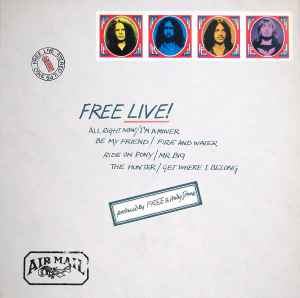 Free Free Live Island Records 1971 - LP Envelope