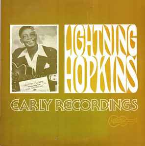 Lightnin' Hopkins Early Recordings Arhoolie Records - 1976 - LP