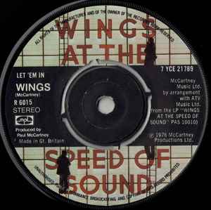 Wings - Let 'Em In - MPL - 7" - 1976