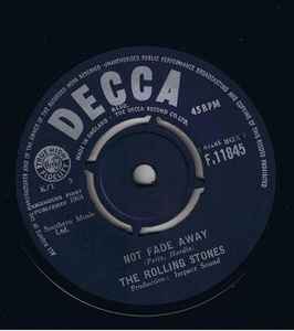 The Rolling Stones – Not Fade Away – Decca – 7" – 1964