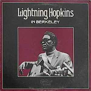 Lightnin' Hopkins In Berkeley Arhoolie Records - 1972 - LP