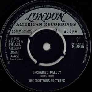 The Righteous Brothers - Unchained Melody - London Records, London American Recordings - 7" - 1965