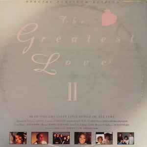 Various The Greatest Love II Telstar 1989 - 2xLP