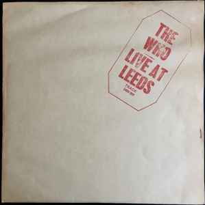 The Who Live At Leeds Track Record Polydor 1970 - LP Red Letters