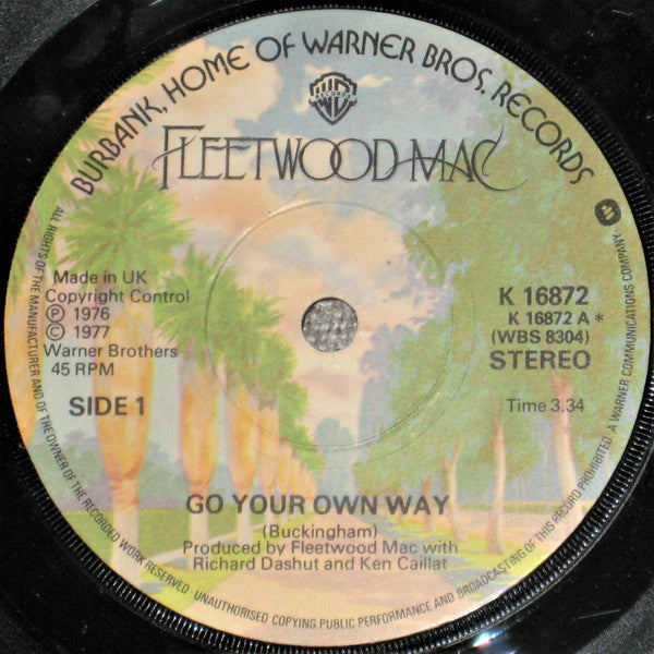 Fleetwood Mac Go Your Own Way Warner Bros. Records 1977 - 7"