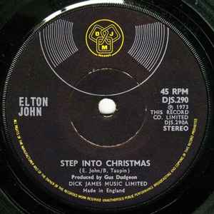 Elton John Step Into Christmas DJM Records 1973 - 7"